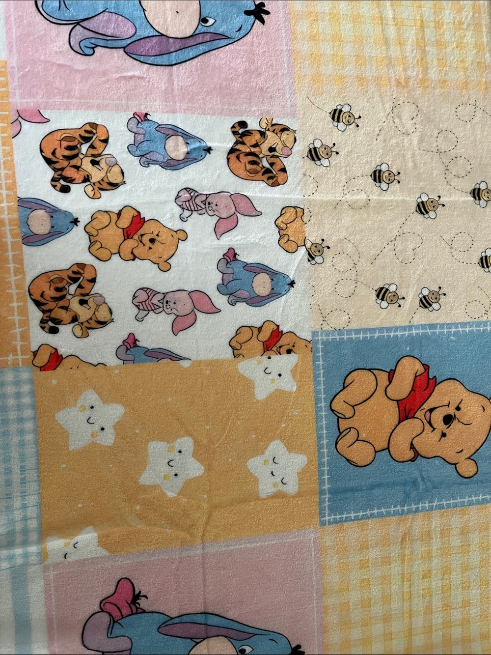 Baby Blanket - Blue, Yellow, Pink